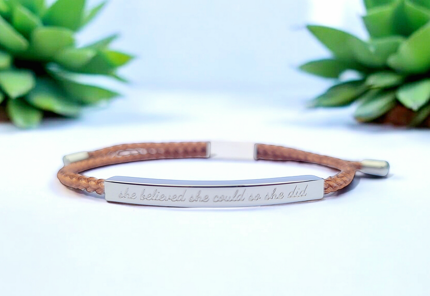 She believed she could so she did - Sea Glass Green