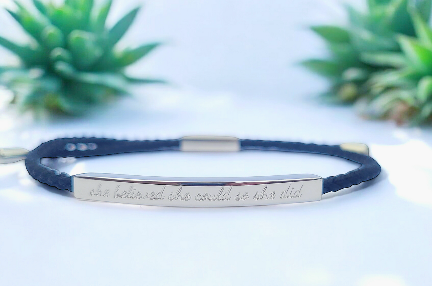 She believed she could so she did - Sea Glass Green